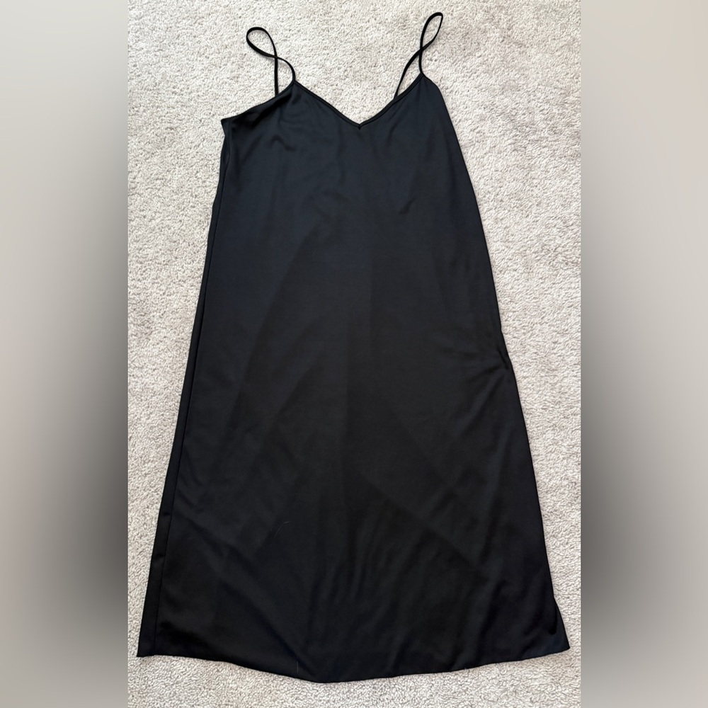 Elegant Black Maxi Slip Dress